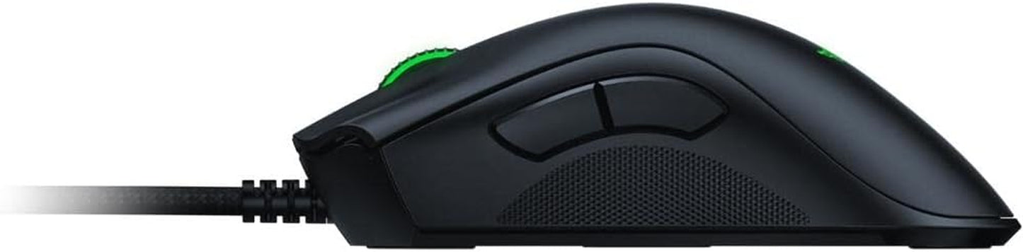 Razer Deathadder V2 Gaming Mouse: 20K DPI Optical Sensor - Fastest Gaming Mouse Switch - Chroma RGB Lighting - 8 Programmable Buttons - Rubberized Side Grips - Classic Black
